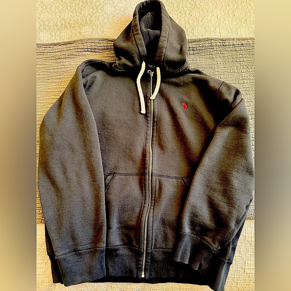 Polo Ralph Lauren Black Zip-Up Hoodie